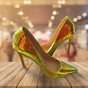 Liliana Shimmering Gold Heels